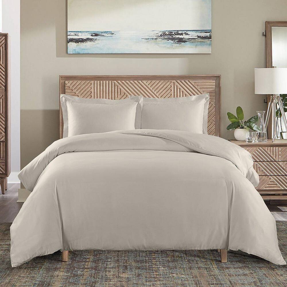 

Легкий в уходе комплект пододеяльников плотностью 650 нитей Egyptian Linens, цвет Linen