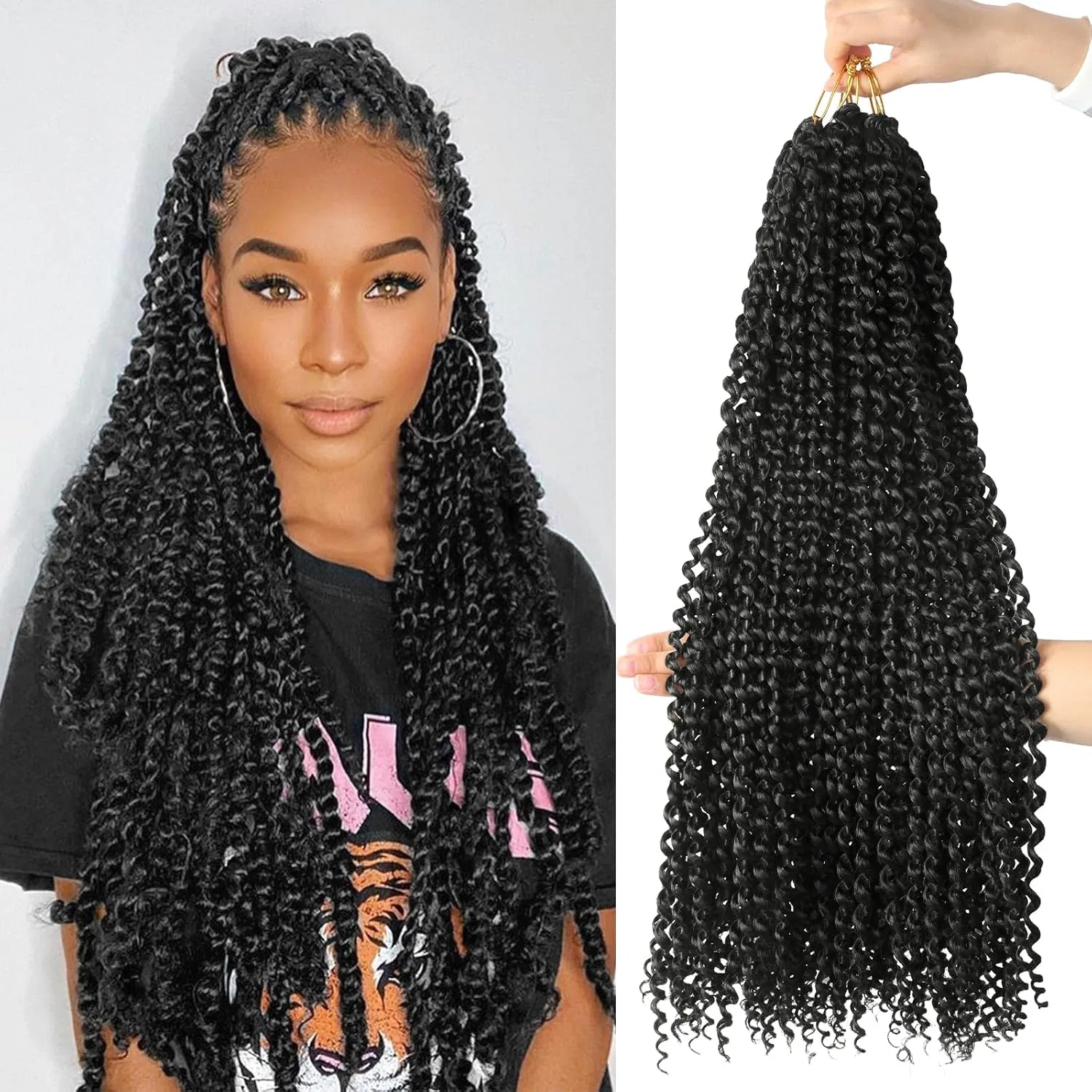 Искусственные волосы для плетения «Passion Twist» 24 дюйма Beyond The Beauty, 1B