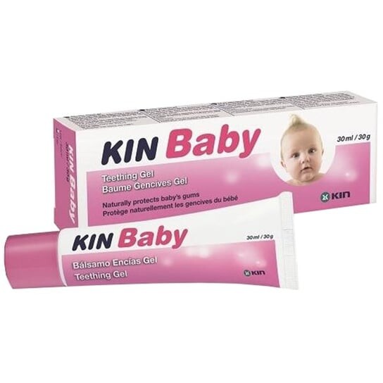 

Клубничный гель для прорезывания зубов у малышей, 30 мл Kin Baby