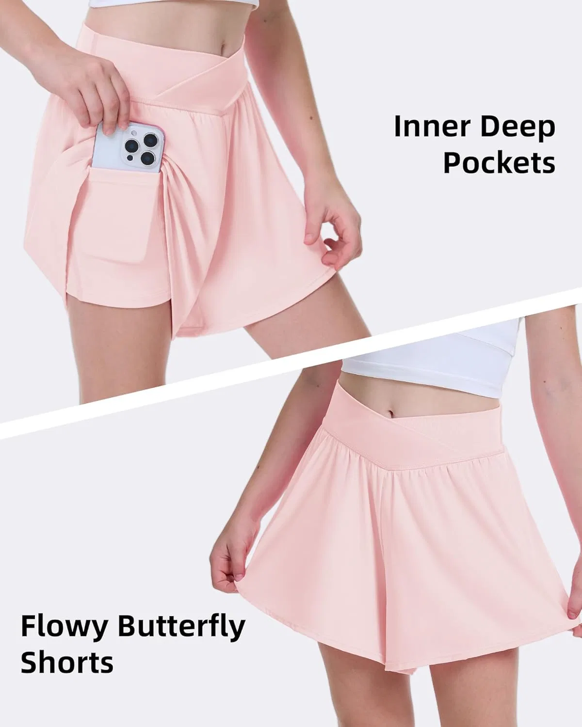 Шорты для бега FireSwan для девочек, Baby Pink — фото 3