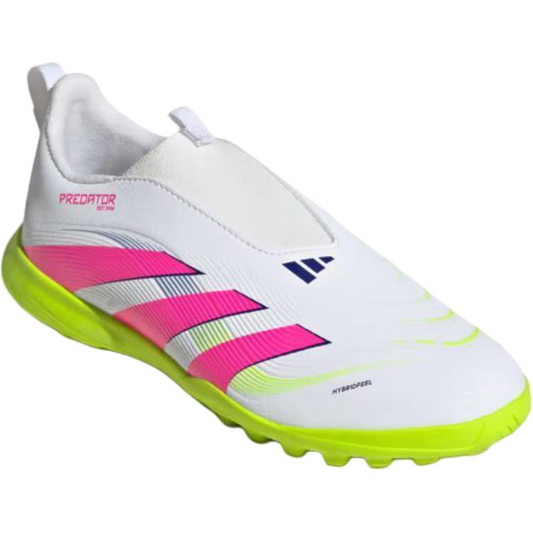 Adidas Predator League амортизация, износостойкие низкие детские футбольные бутсы white pink — фото 4