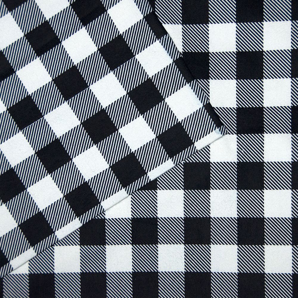 

Набор фланелевых простыней Pointehaven, цвет Black White Plaid