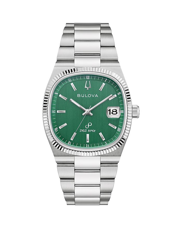 

Классические часы Super Seville, 37.5 мм x 37.5 мм Bulova, зеленый