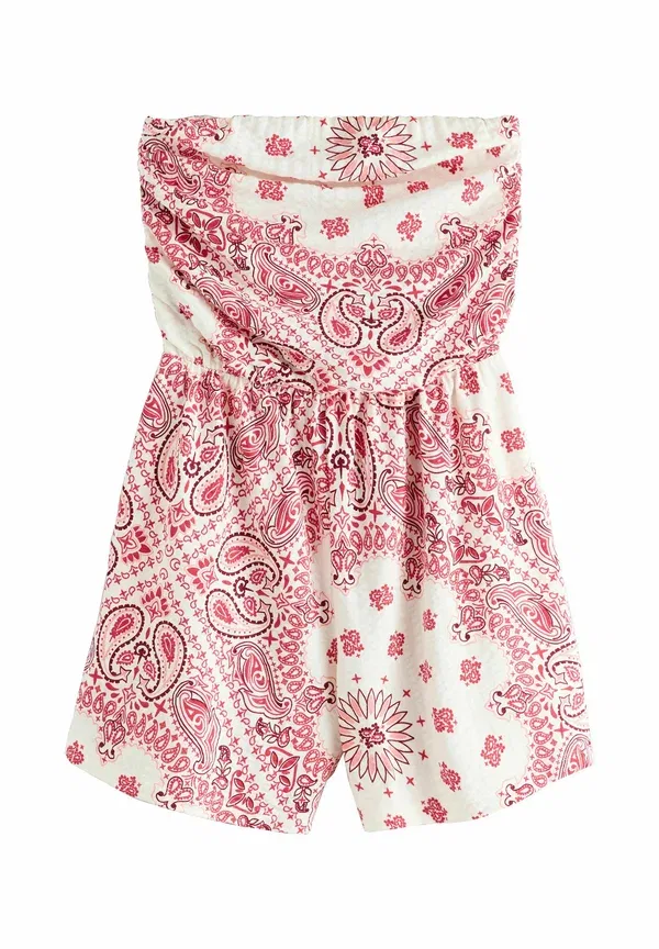 Комбинезон Next, cream pink paisley, кремово-розовый пейсли