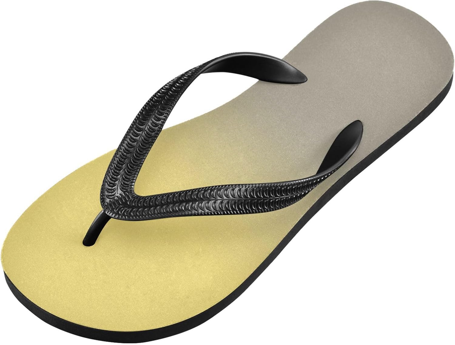 

Желто-серые градиентные шлепанцы для пляжа с душем, резиновые нескользящие летние тапочки для мужчин и женщин Sinestour