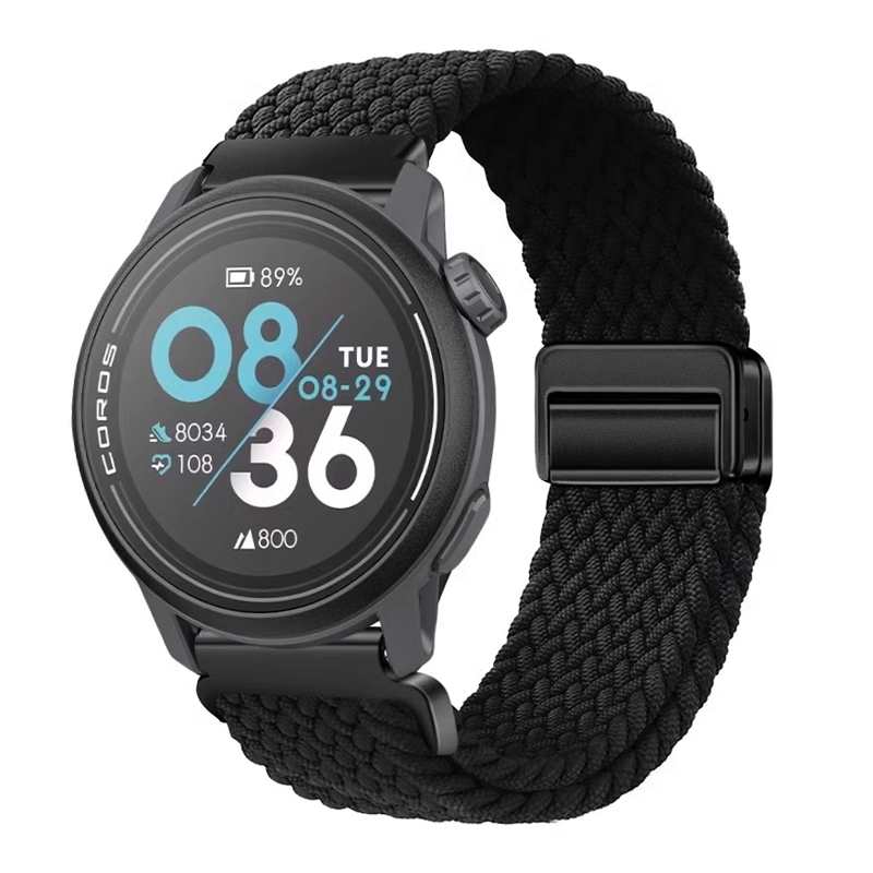 

Penc Iwatch Часы Strap COROS Compatibility Nylon Material 42mm, [Upgraded Version-Magnetic Buckle-Braided Loop] Black