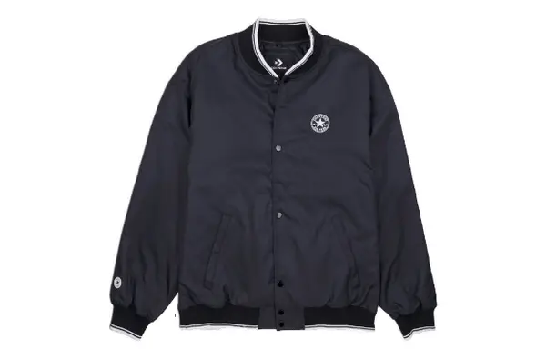 

Куртка logo baseball jacket 'black' Converse, черный