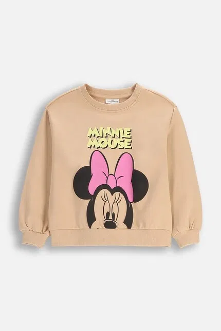 Худи детское с принтом Minnie Mouse Coccodrillo, оранжевый