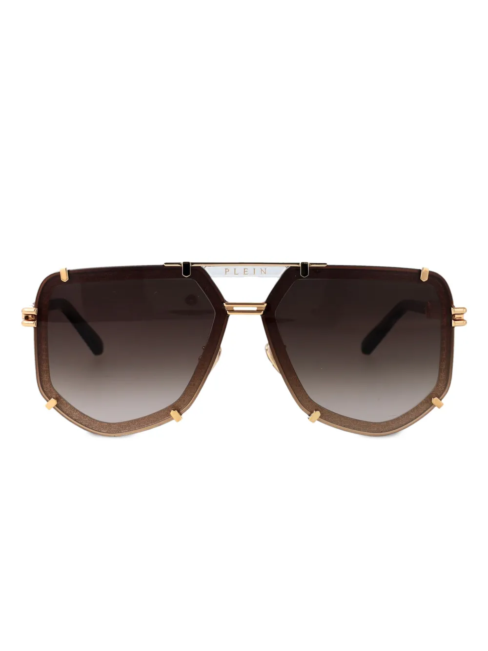 

Солнцезащитные очки SPP1320301 ЗОЛОТОЙ КОРИЧНЕВЫЙ Philipp Plein