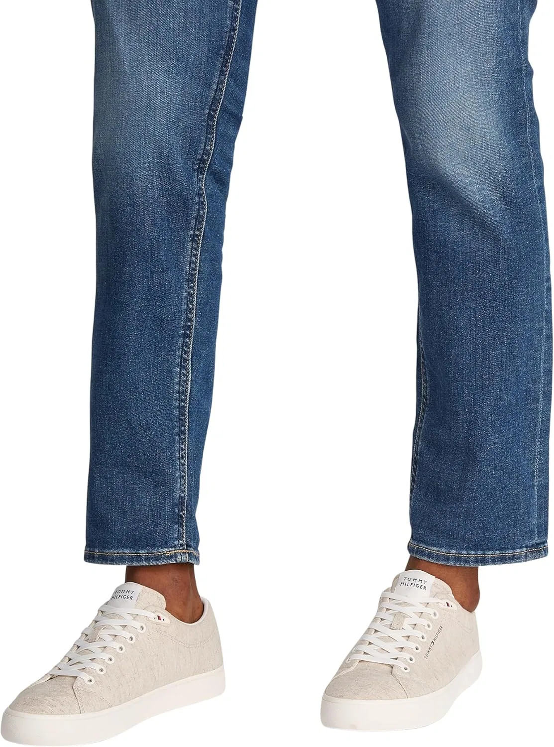 Кроссовки Tommy Hilfiger Herren Vulcanized Sneaker Core Chambray Low Top, White Ecru — фото 3