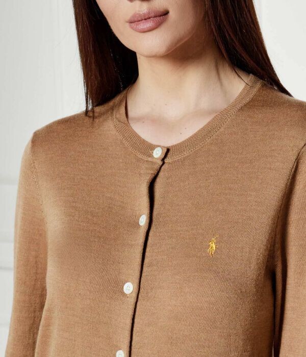 Кардиган Polo Ralph Lauren Lunar, бежевый — фото 4
