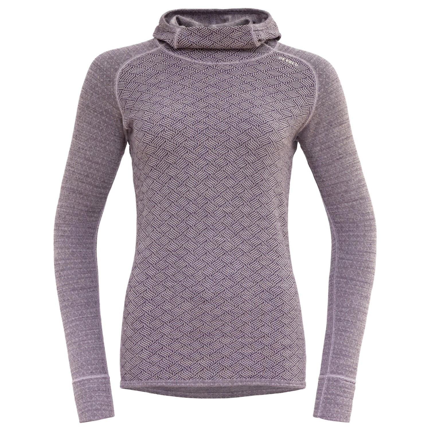

Рубашка из мериноса Devold Kvitegga Hoodie, цвет Orchid
