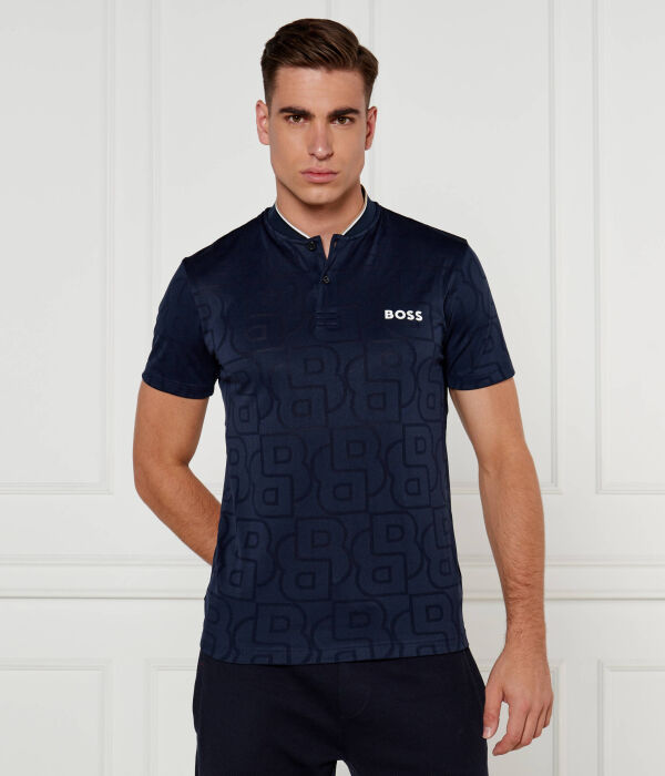 

Рубашка поло Slim fit Boss Green, синий