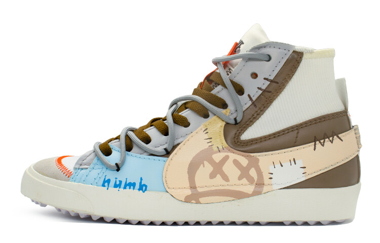 

Кроссовки Nike Blazer Skateboarding Shoes Unisex Mid-top Orange/brown, коричневый