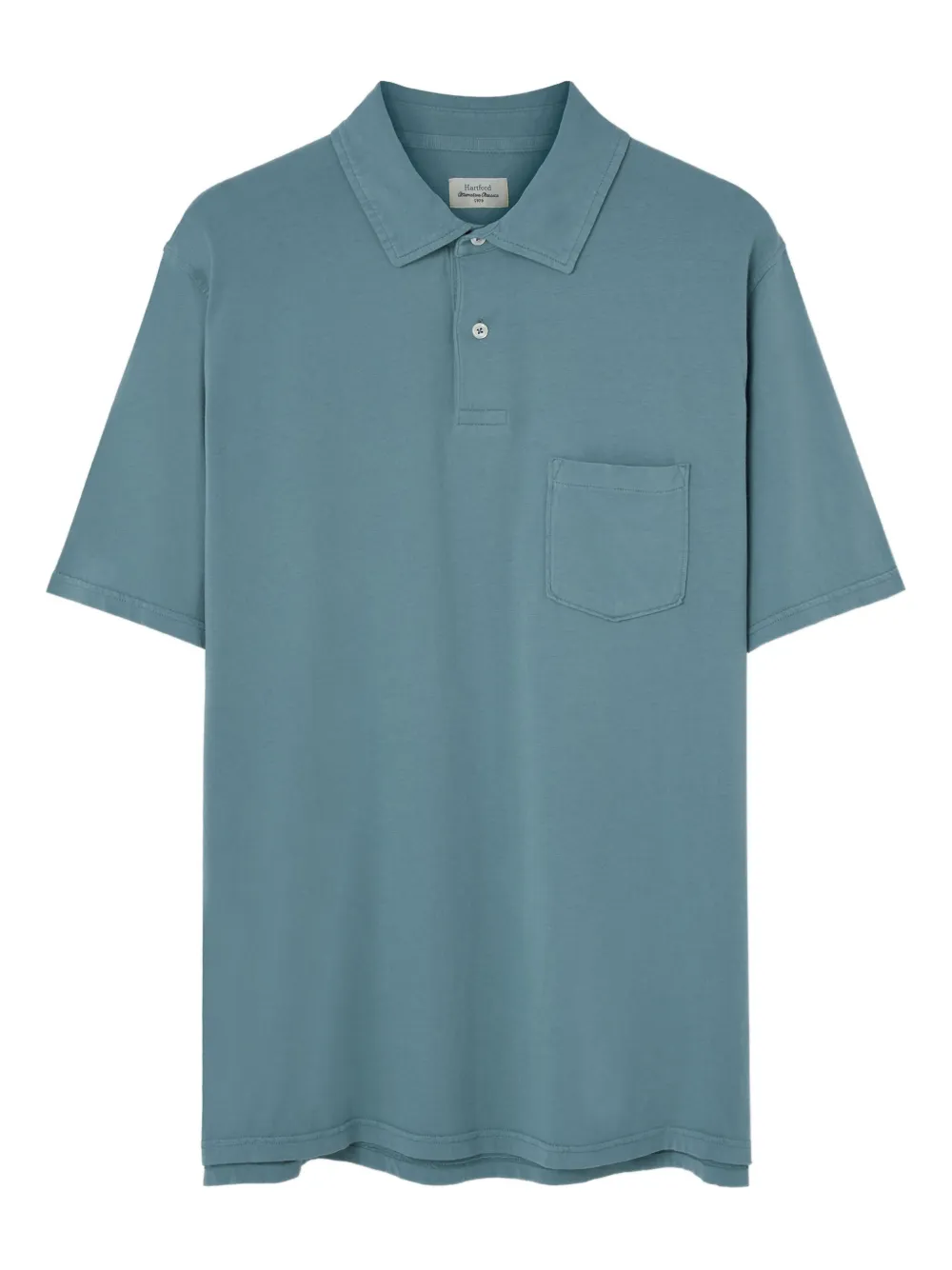 

Рубашка-поло с короткими рукавами и карманом HARTFORD, синий
