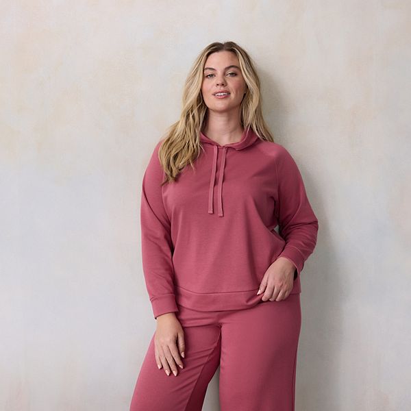

Худи с длинным рукавом plus size Lc Lauren Conrad, Century Pink, Розовый, Худи с длинным рукавом plus size Lc Lauren Conrad, Century Pink