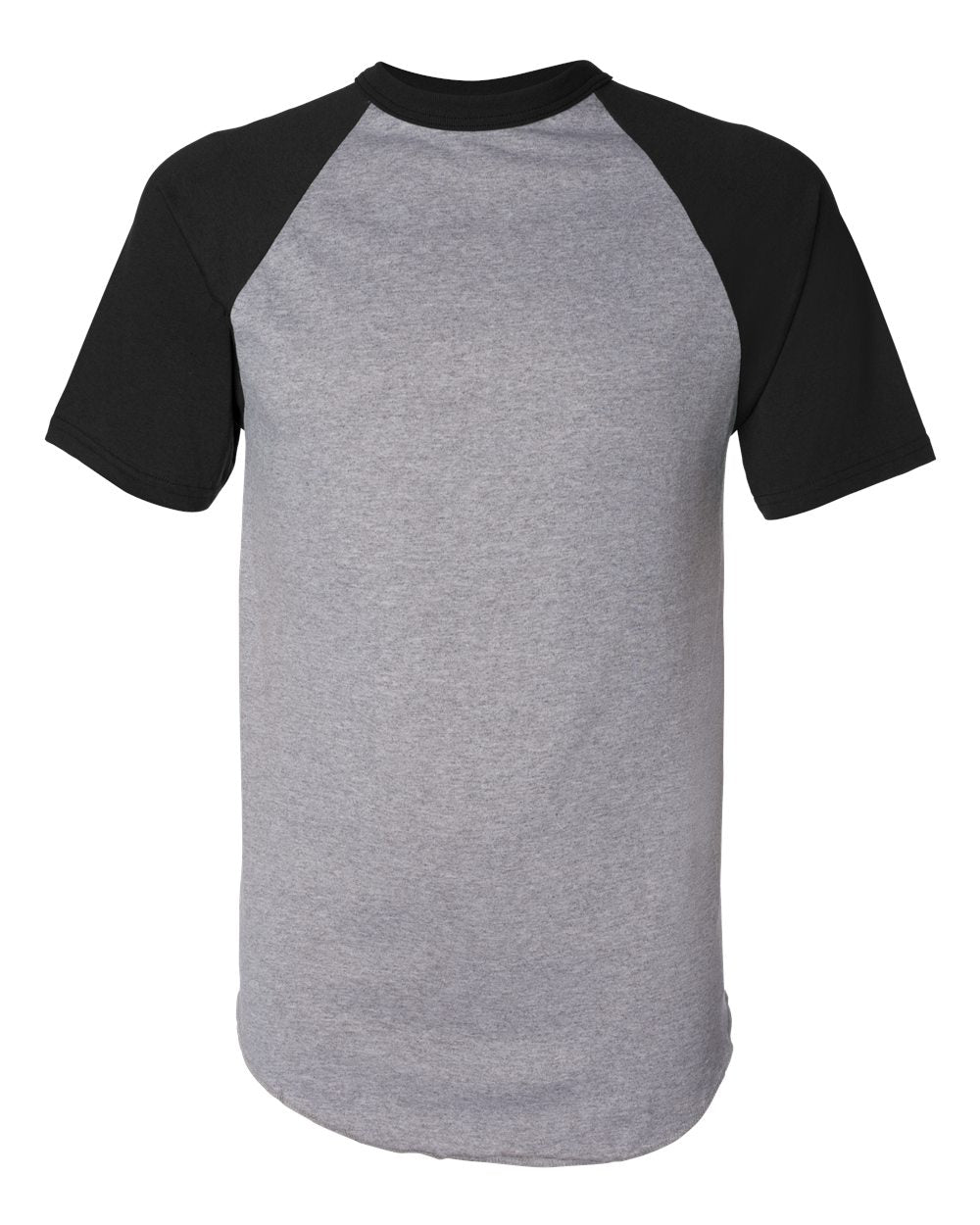 

Бейсбольная футболка с коротким рукавом Augusta Sportswear, цвет athletic heather/ black