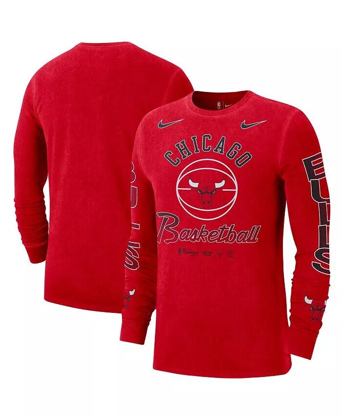 

Мужская красная футболка Chicago Bulls Courtside Retro Elevated с длинным рукавом Nike