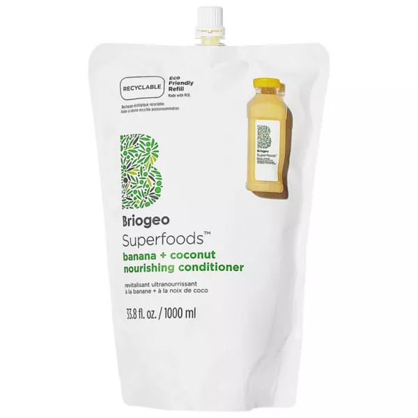 

Питательный кондиционер Superfoods банан + кокос Briogeo, объем 959 мл