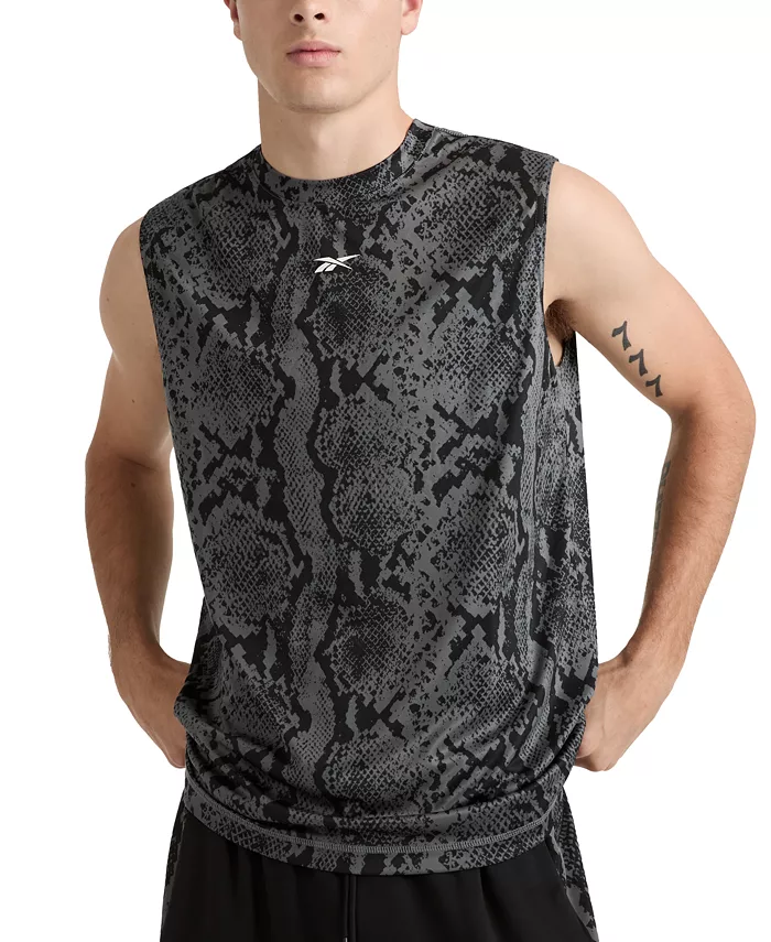 

Мужская майка без рукавов Snake AOP Train Reebok, черный