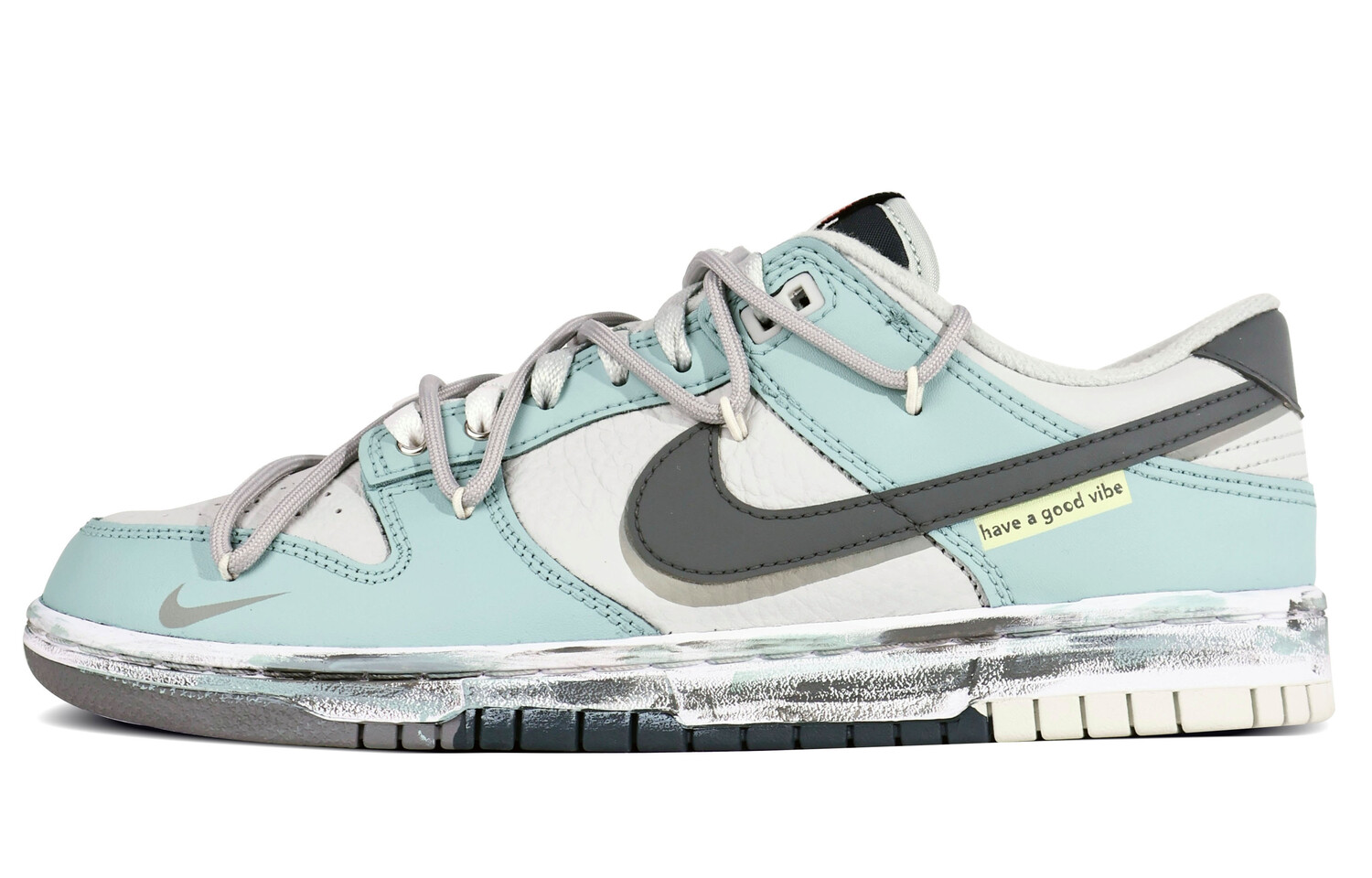 

Кроссовки Nike Dunk Skateboarding Shoes Women's Low-top Gray, цвет Emerald