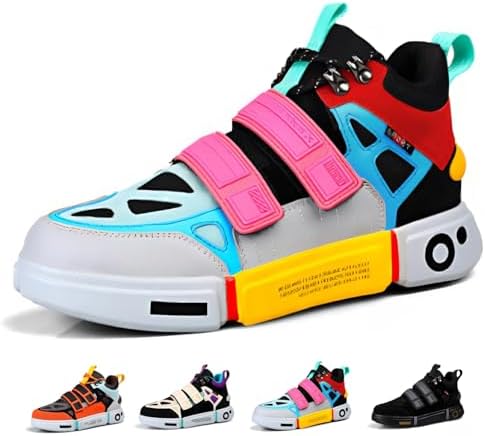 

Унисекс платформенные туфли Женская мода Повседневные массивные кроссовки Эстетика Ходьба Танцы Бег Пара обувь Acaritouch, Multicolor