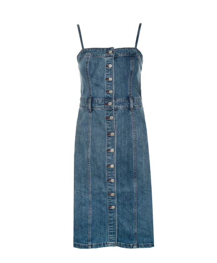 

Джинсовое платье бюстье с корсетным дизайном Levi'S, синий