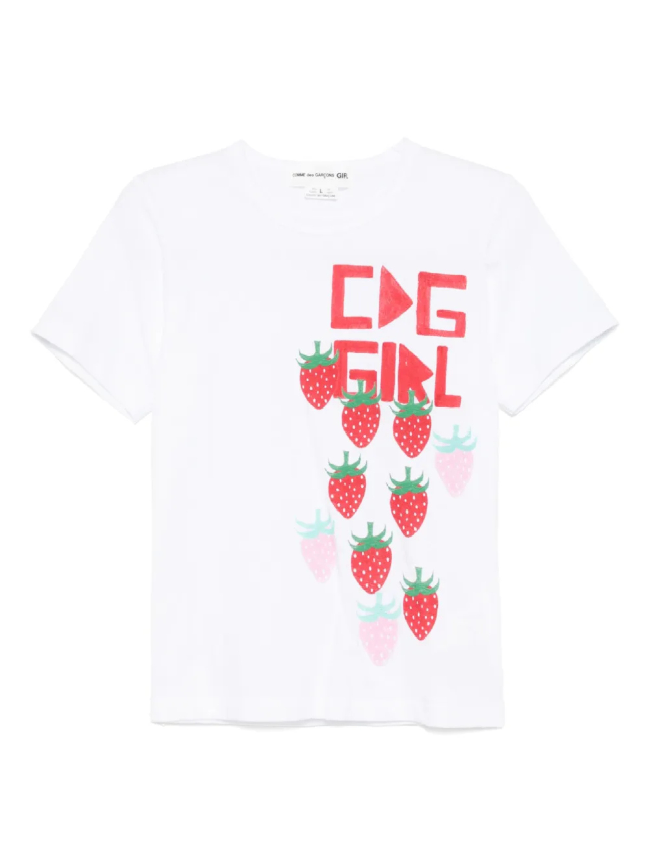 

Футболка с графичным принтом Comme Des Garçons Girl, белый