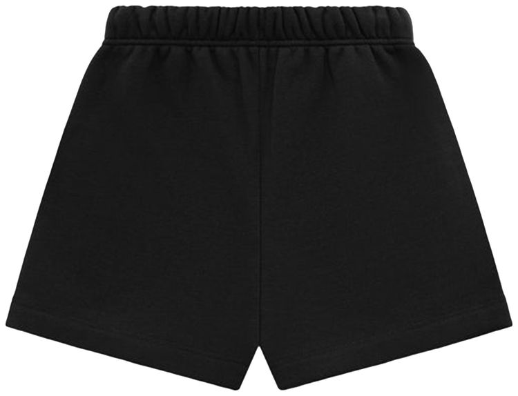 Детские флисовые футбольные шорты Fear of God Essentials, черные — фото 2