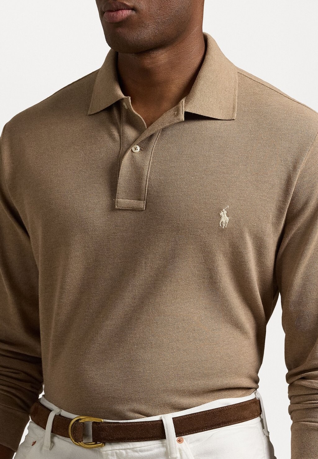 

Рубашка поло CLASSIC FIT LONG SLEEVE POLO Ralph Lauren, коричневый