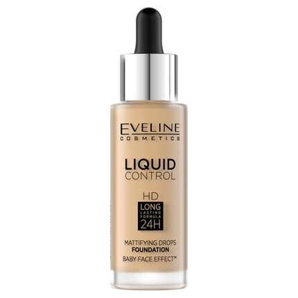

Матирующий праймер для лица Liquid Control Hd, 32 мл, 016, ванильный, бежевый, Eveline Cosmetics
