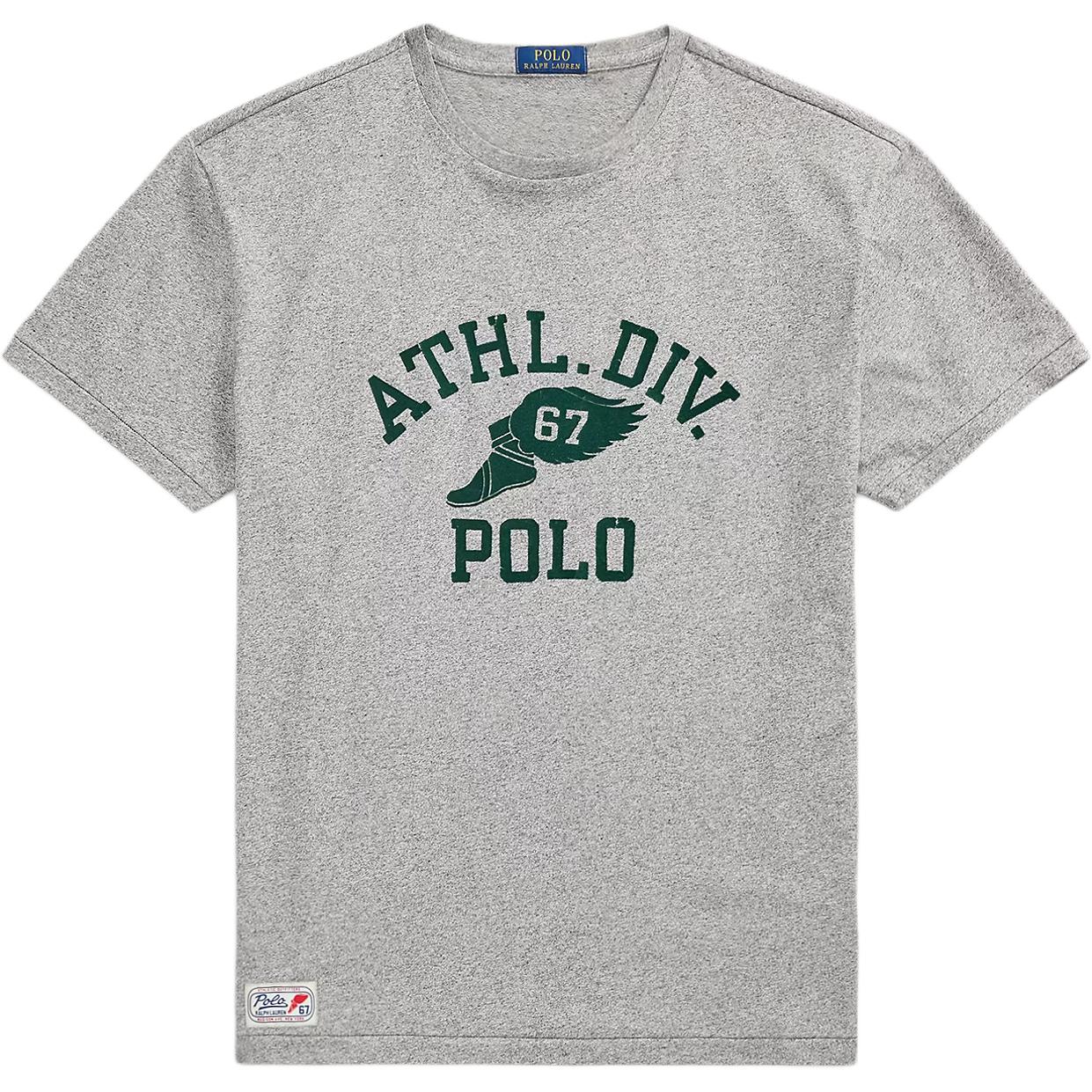 

Футболка с логотипом Polo Ralph Lauren, темно-серый