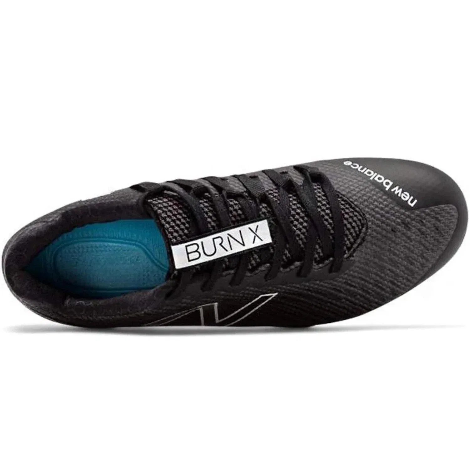 Мужские низкие бутсы для лакросса New Balance Burn X WBURNXLB, черные с серым верхом, NIN1277 — фото 3