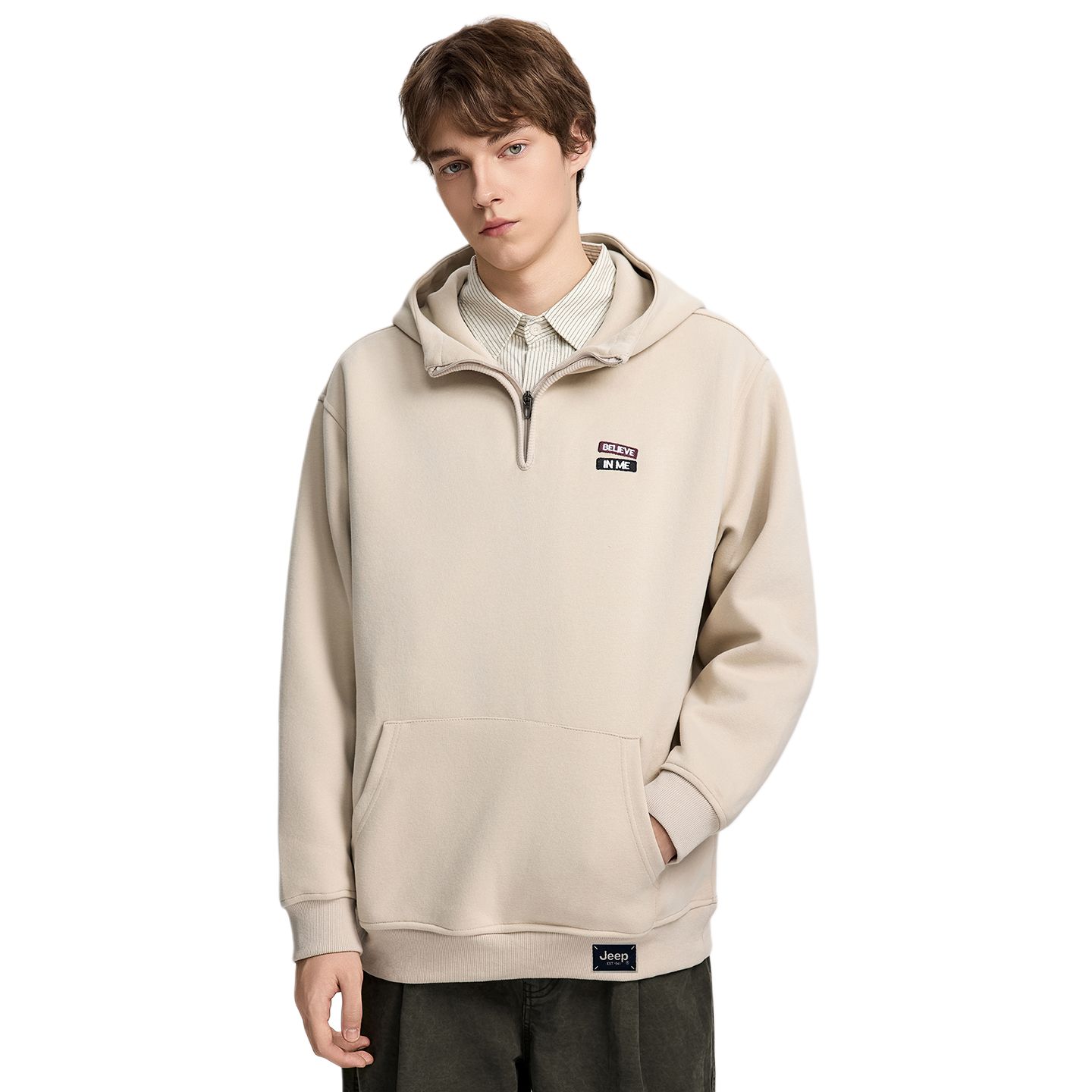 

Свитшот Leisure Collection Unisex Jeep, серый оранжевый