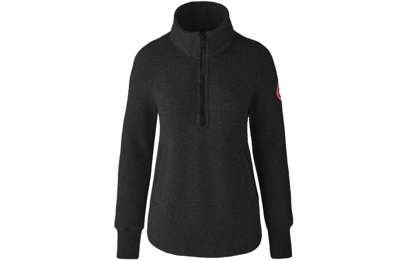 

Severn Полузип Свитер Kind Fleece Свитер Женский Черный Canada Goose