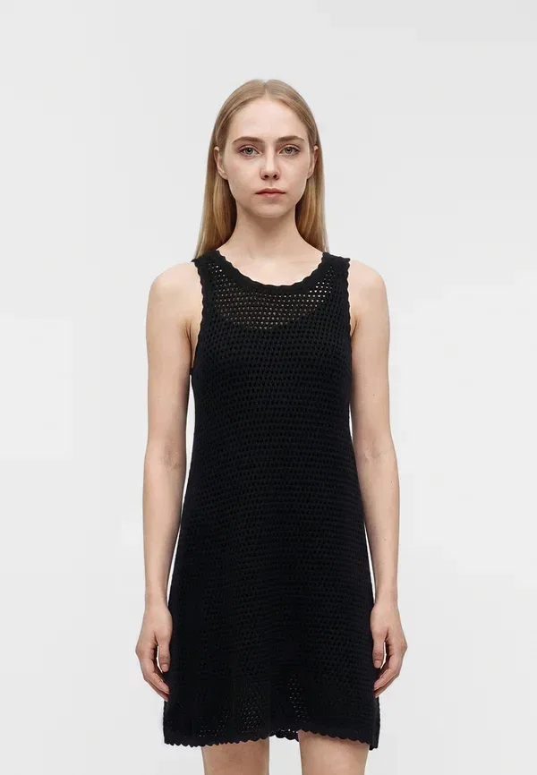 Платье Gap day dress, истинный черный