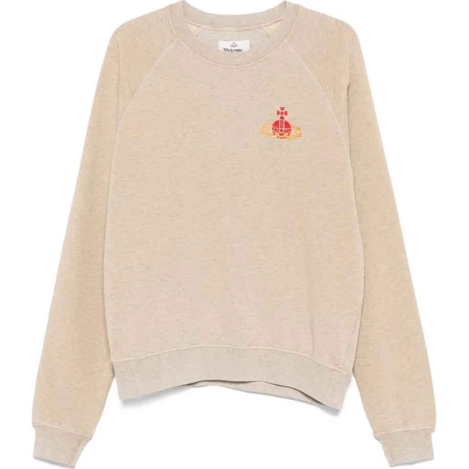 

Свитшот с вышивкой Orb Vivienne Westwood, бежевый