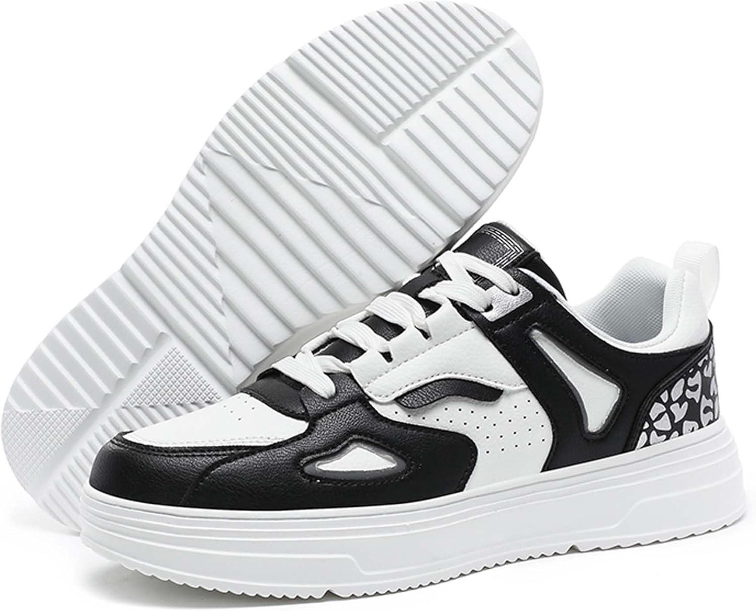 

Мужские и женские кеды для скейтборда с нескользящей подошвой и дышащей тканью, на шнуровке, низкие, повседневные для ходьбы, для коротких дистанций, для соревнований по настольному теннису, кроссовки для прыжков в длину Ksyvucrd, черный