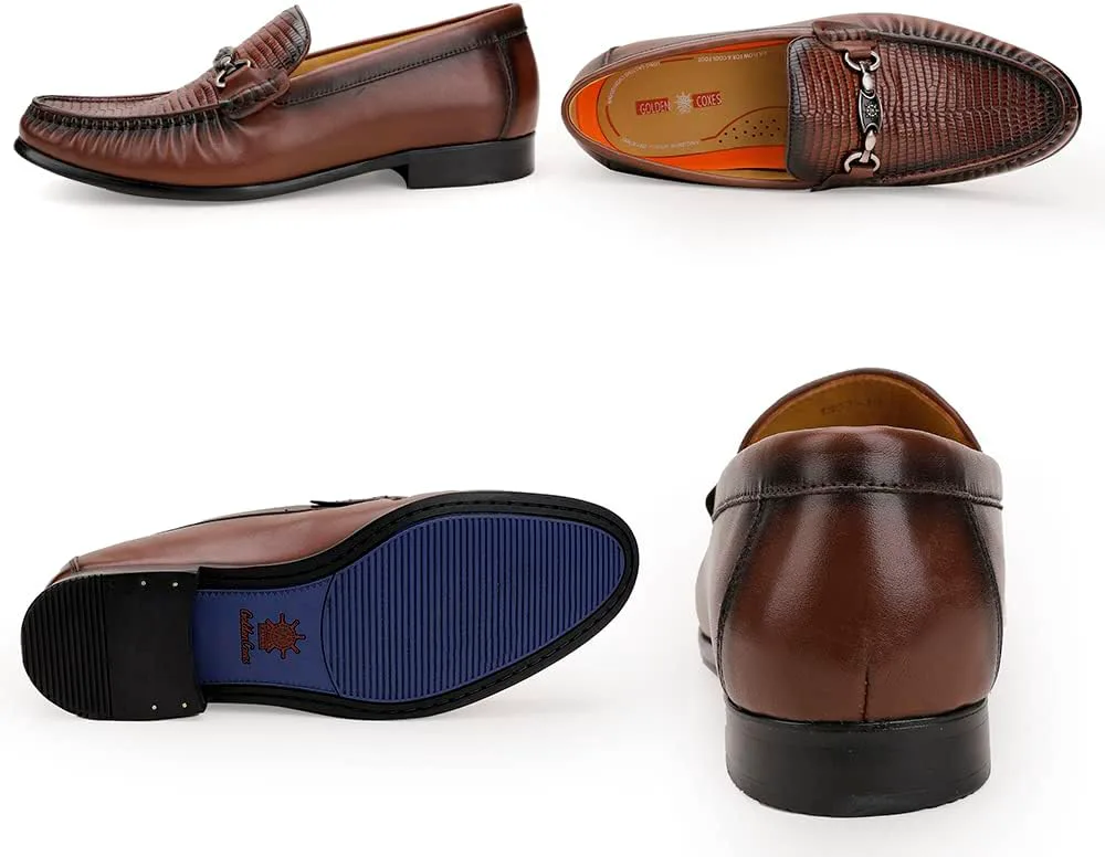 Мужские черные классические туфли с ручной отделкой, кожаные слипоны-лоферы Penny для вечеринок и свадеб Generic, коричневый
