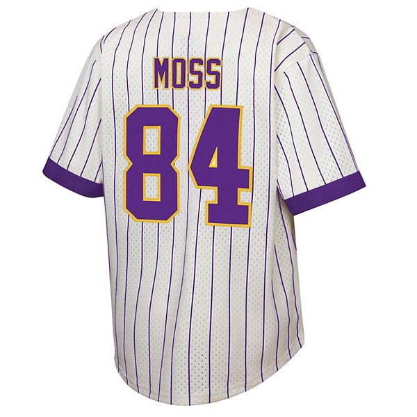 Бейсбольная футболка с именем и номером Randy Moss, Minnesota Vikings Mitchell & Ness — фото 4