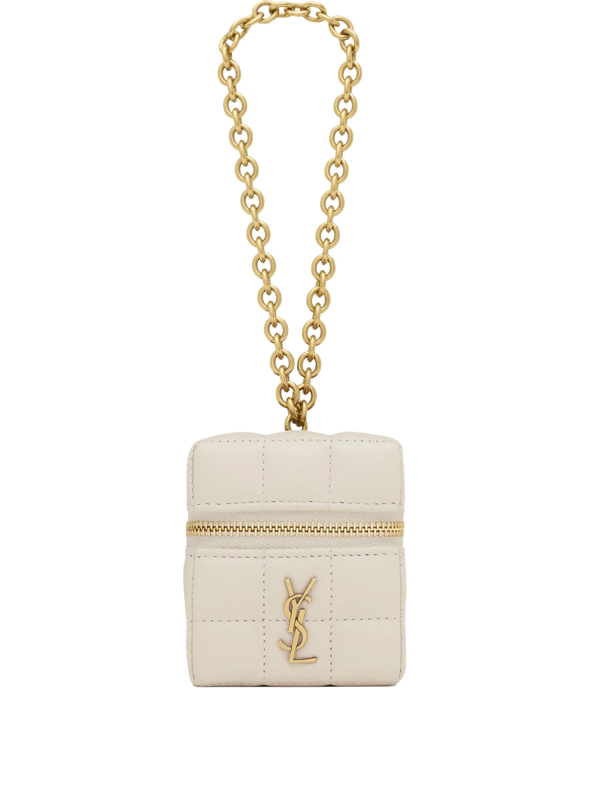 

Мини-сумка Cassandra с цепочкой Saint Laurent, белый