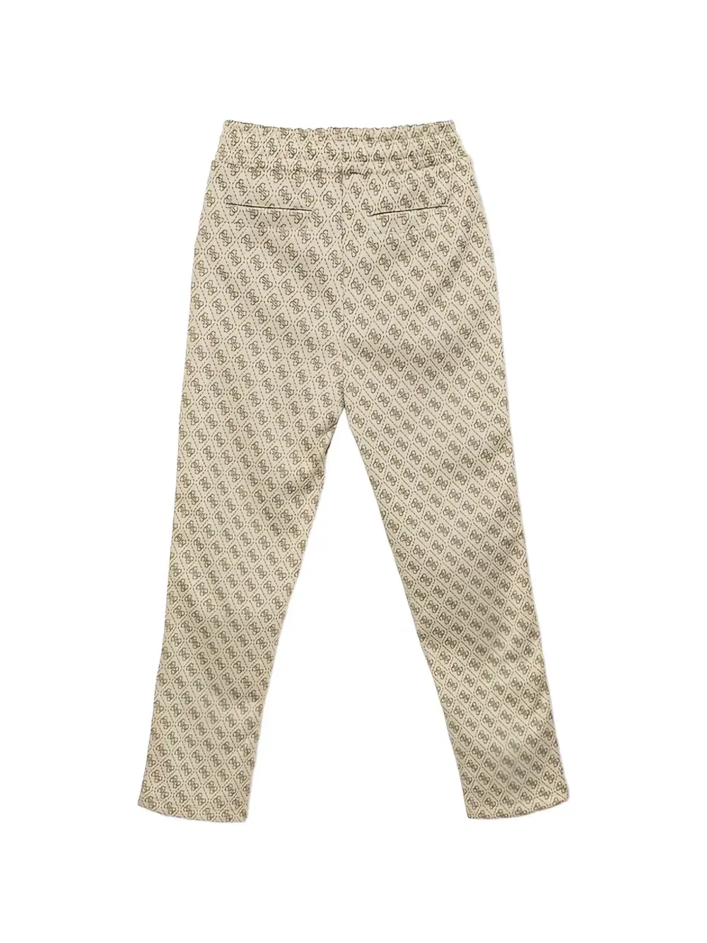 Спортивные штаны с монограммой GUESS Kids, бежевый — фото 2