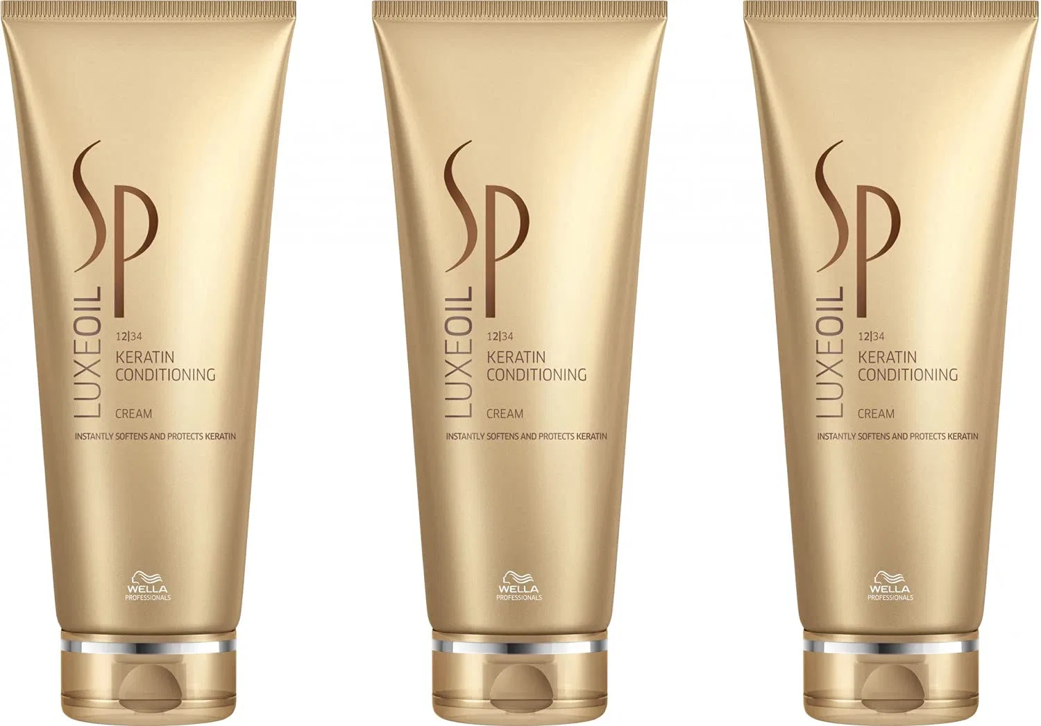 Крем-кондиционер для волос «Luxe Oil Keratin Conditioning Cream» от Wella SP, 3 x 200 мл Wella