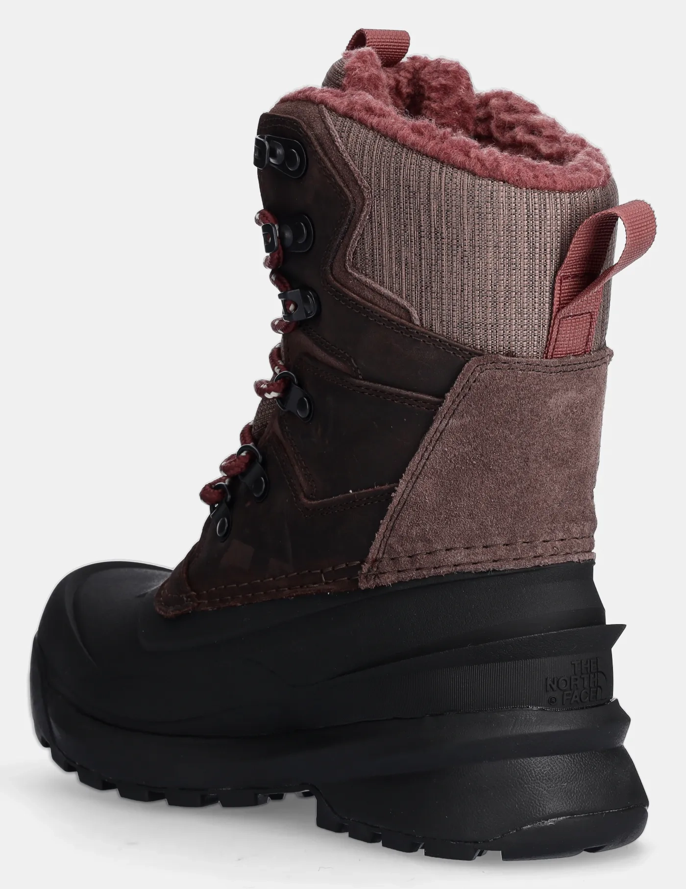 Женские зимние ботинки The North Face Chilkat V 400 комбинированные высокие, коричневый — фото 3