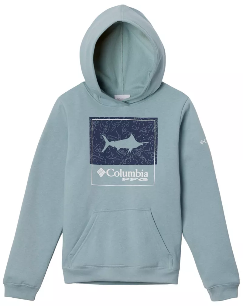 

Толстовка с капюшоном Columbia Kids PFG Bathy-Square Fish, цвет Crushed Blue