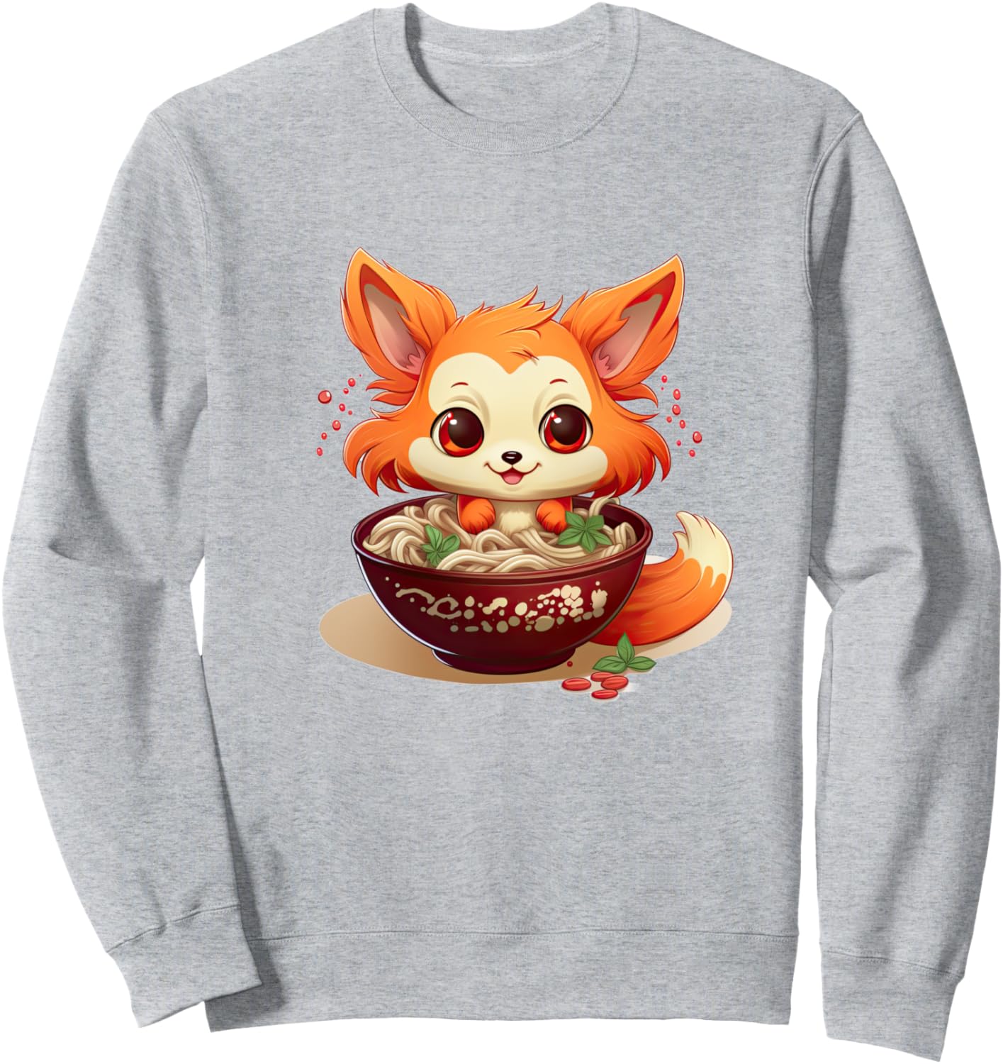 

Толстовка Japanese Ramen Eating Animal Design, серый