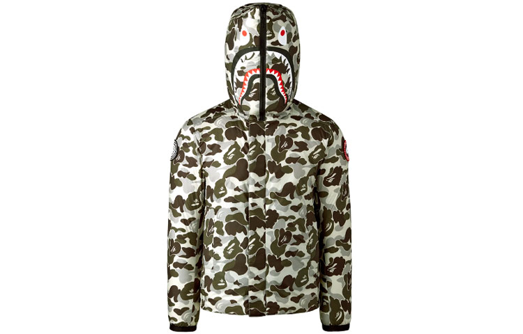 

Canada Goose Куртка пуховая BAPE X CONCEPTS xBAPExCONCEPTS Crofton Collection Unisex серого цвета