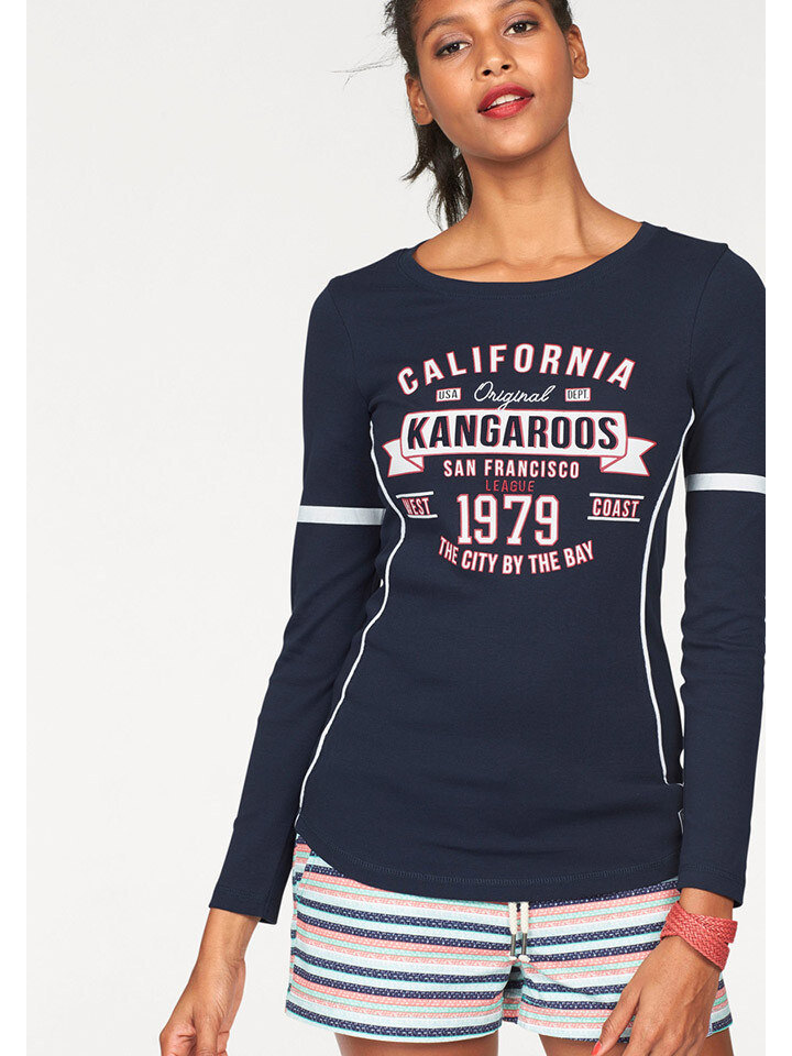 

Лонгслив Kangaroos, темно-синий