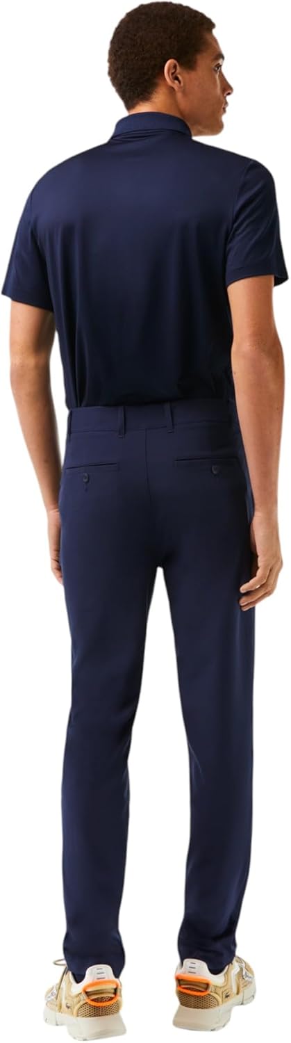 Lacoste мужские спортивные стретч-тафта гольф чинос, Navy Blue — фото 3