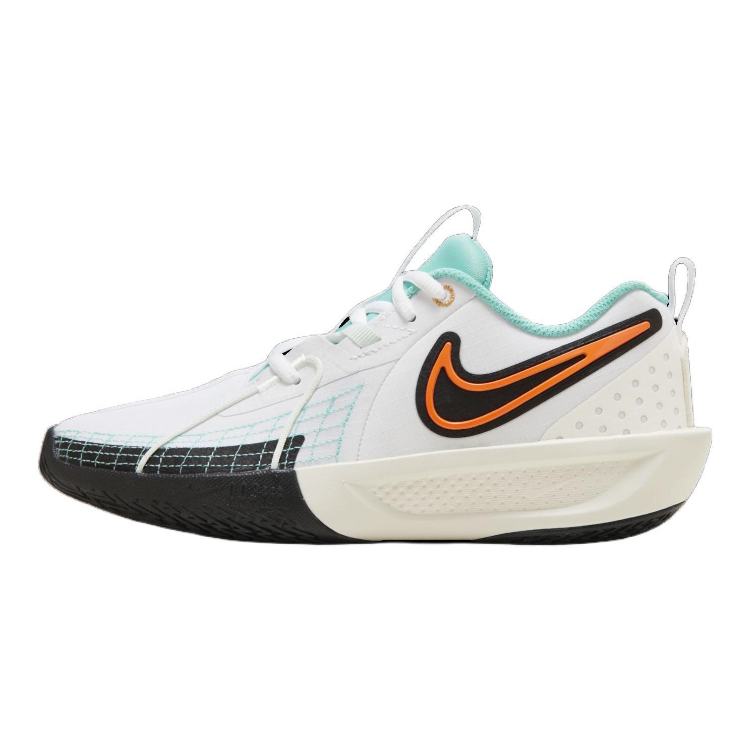 

Nike Баскетбольные кроссовки GT Cut 3 с противоскользящей амортизацией и отскоком, низкие, белые